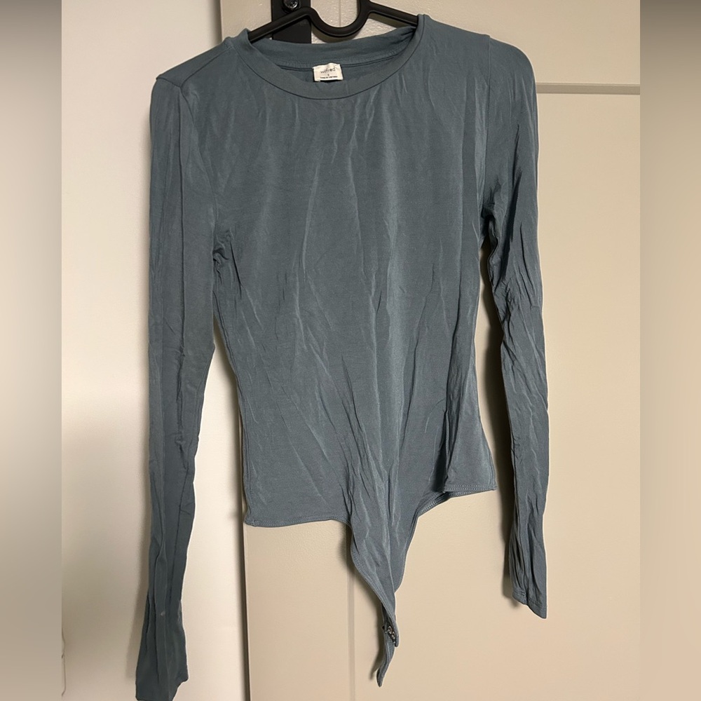 Wilfred Blue Long Sleeve Bodysuit
